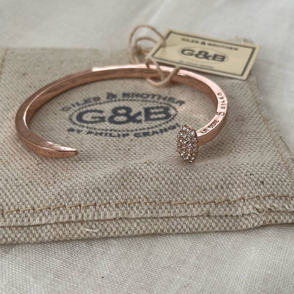 Giles & Brother Women’s Rose Gold Railroad Spike Bracelet